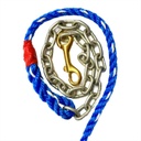 Lead Rope with Chain Blue pcs